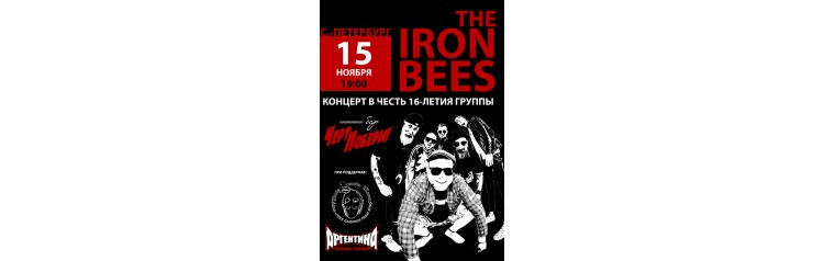 THE IRON BEES в СанктПетербурге  16 лет на сцене (2025-11-15)