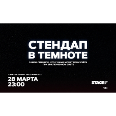 Стендап в темноте  28 марта  2300 (2026-03-28)